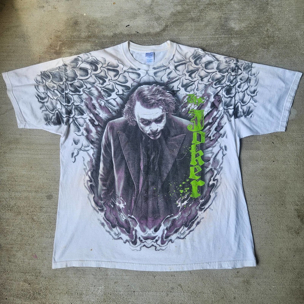 Batman Dark Knight Joker Heath Ledger Tee Sz XXL